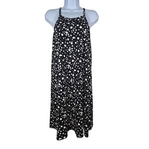French Grey Polka Dot Dress Size M